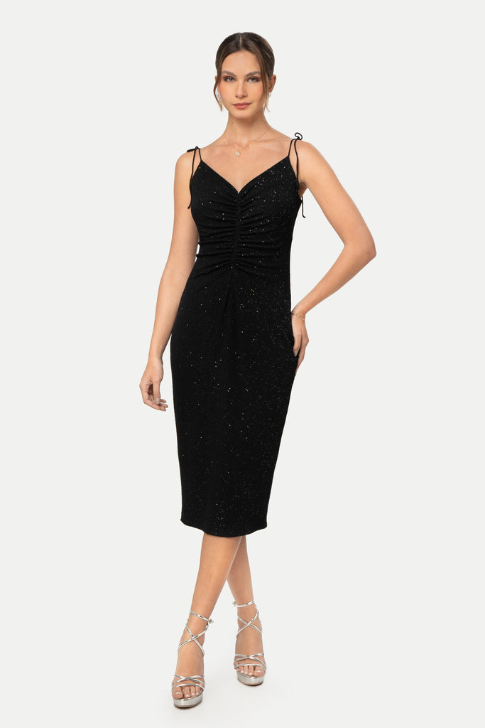 Midi Vestido Ayana VESTIDOS MOIXX Negro S 