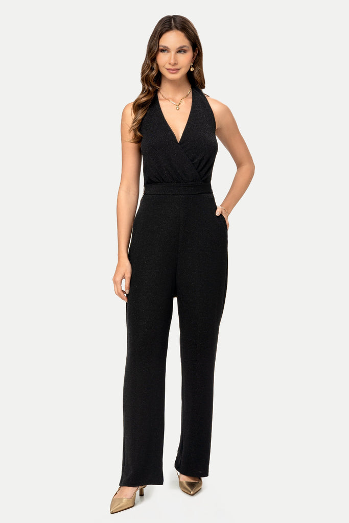 Enterizo Cuello Halter Idalis ENTERIZOS MOIXX Negro S 