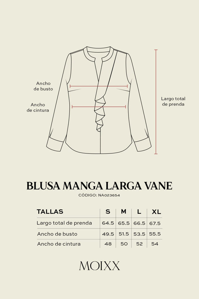 Blusa Manga Larga Vane BLUSAS MOIXX 