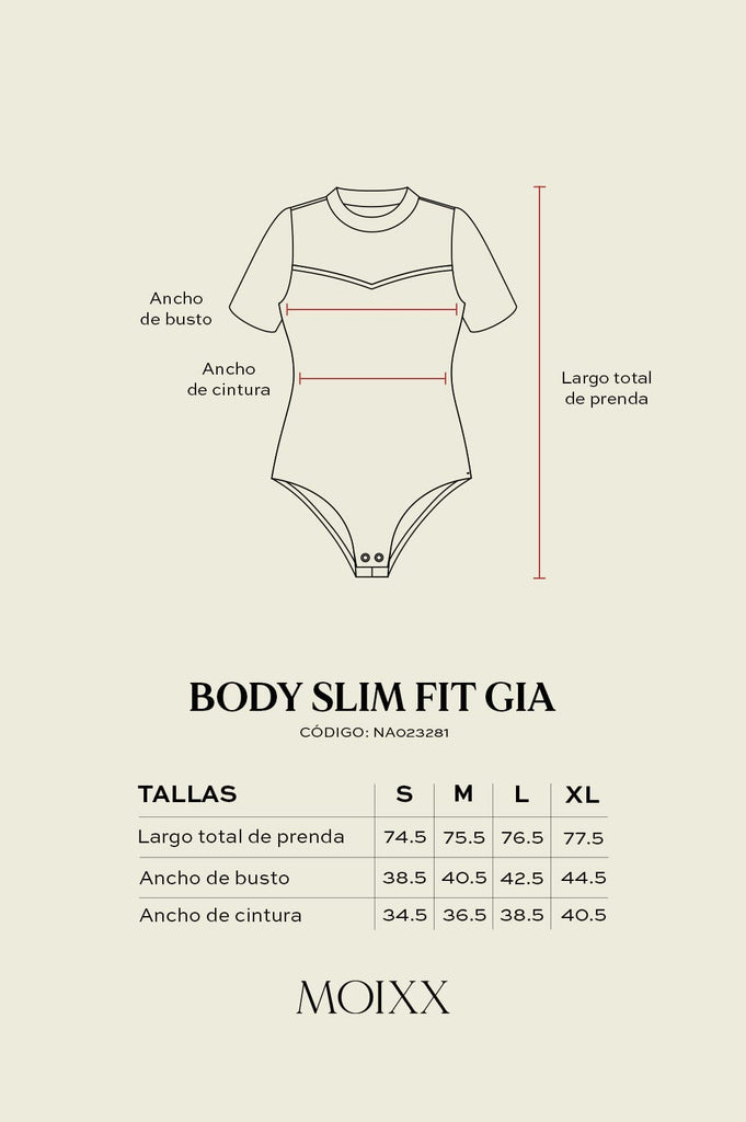 Body Slim Fit Gia BODYSUITS MOIXX 