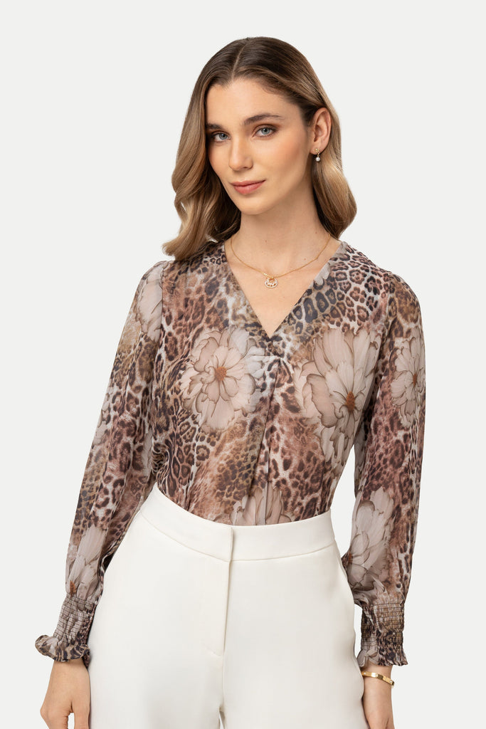 Blusa Manga Larga Venetta BLUSAS MOIXX Camel S 