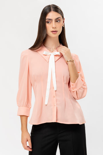 Blusa Manga 3/4 Zully BLUSAS MOIXX Rosado Claro S 