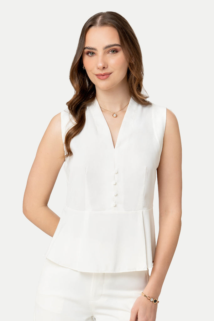 Blusa Peplum Manga Cero Atenea BLUSAS MOIXX 