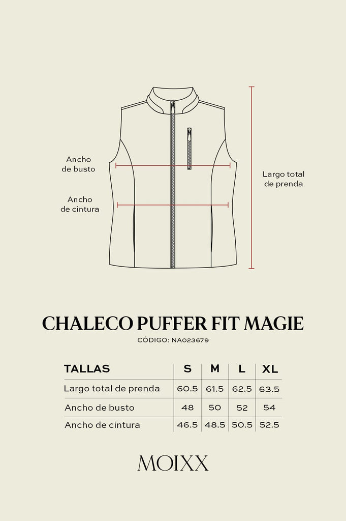 Chaleco Puffer Fit Magie CHALECOS MOIXX 