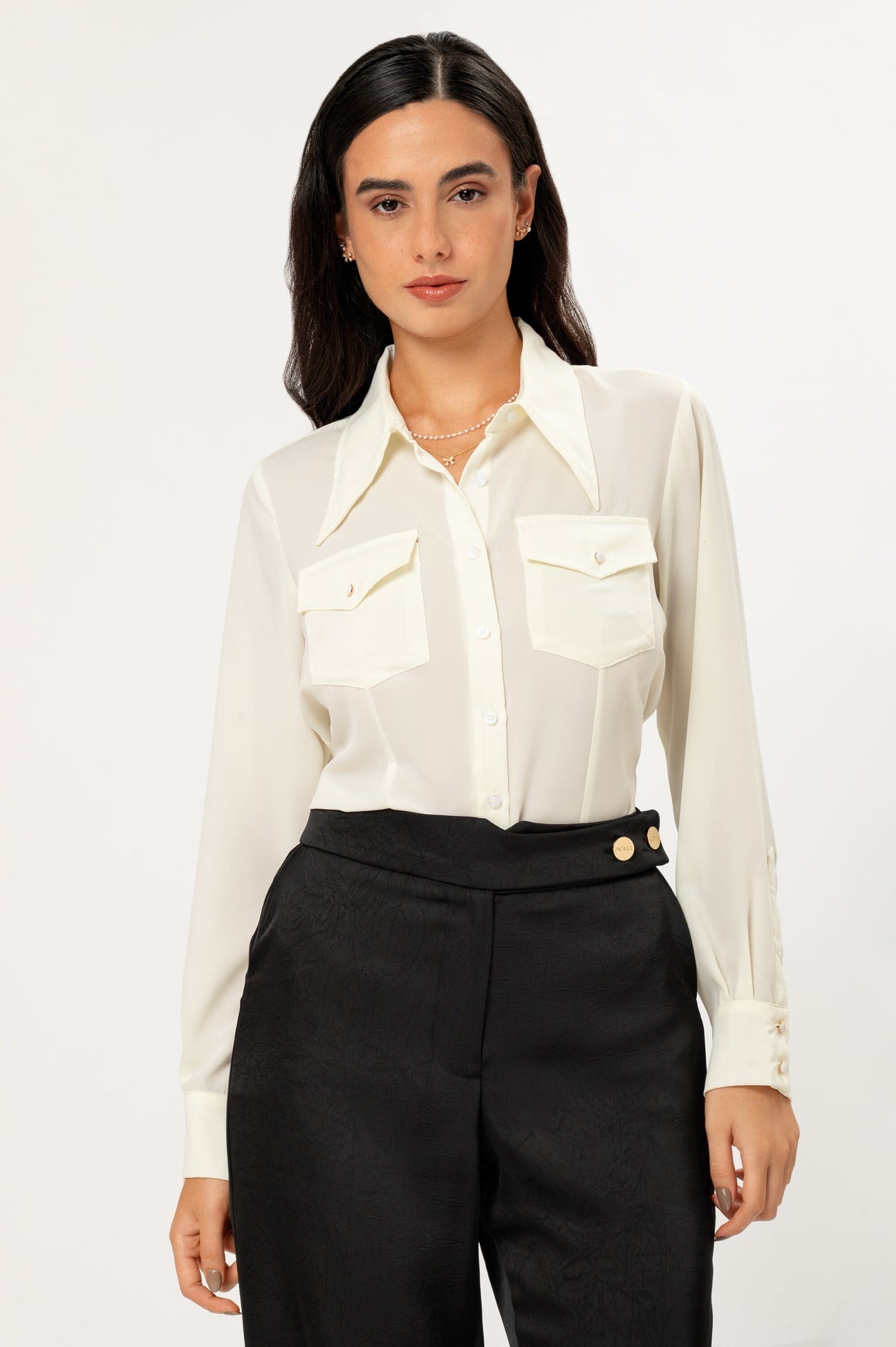 Camisa Adelina BLUSAS 🇵🇪 Moixx Peru Blanco S 