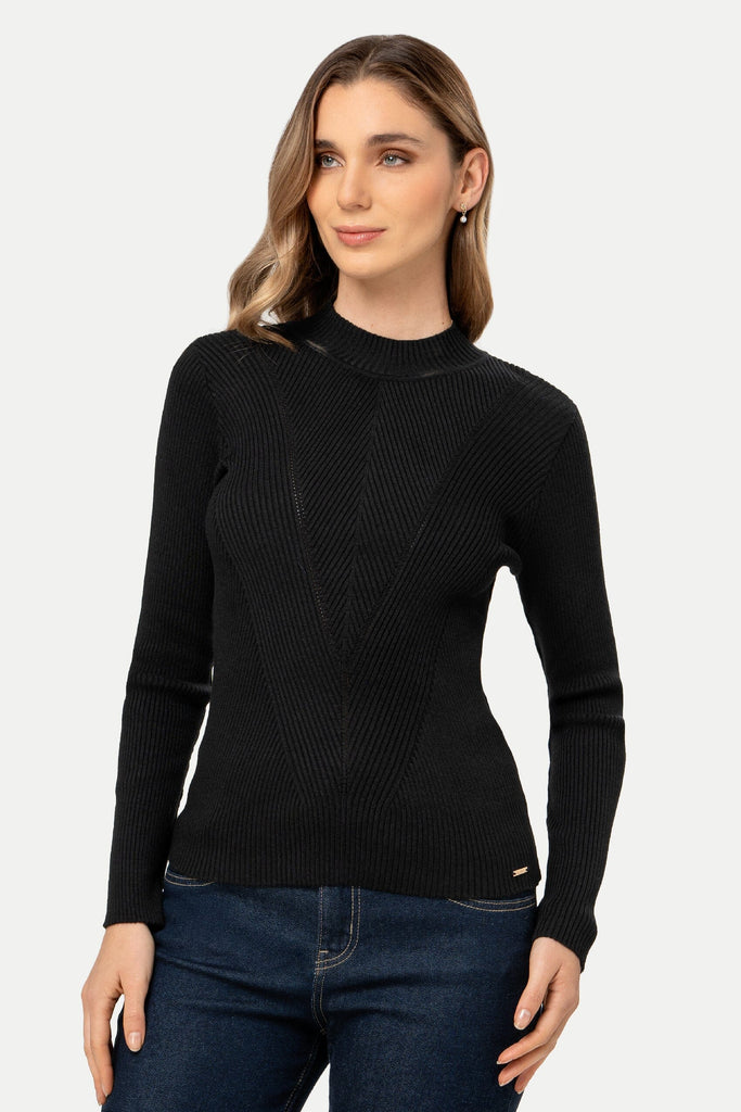 Chompa Cuello Alto Sissy CHOMPAS MOIXX Negro S 