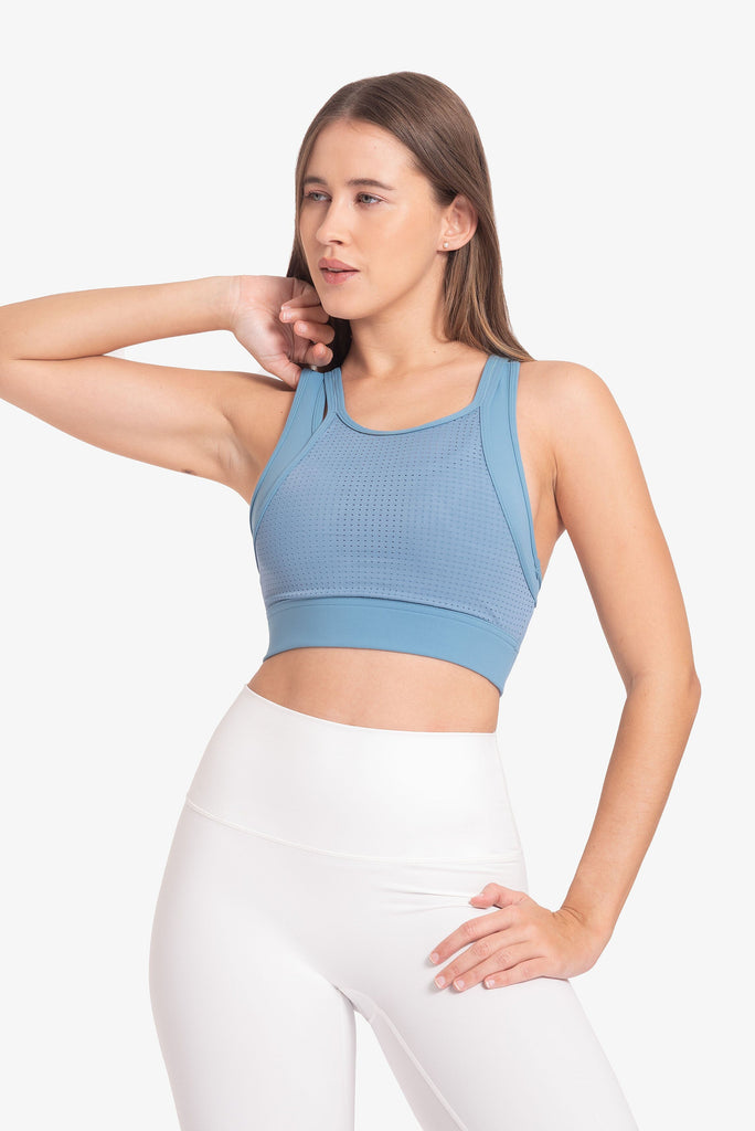 Sport Bra Lotus - Azul Acero CROPTOPS SUEN 