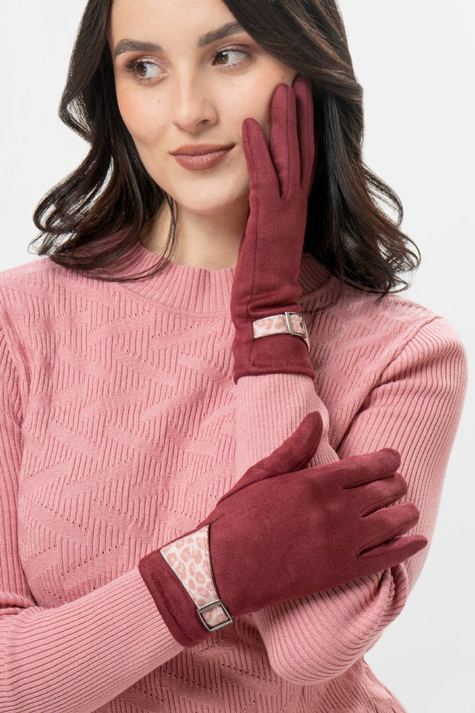 Guantes Delfina GUANTES MOIXX Rojo oscuro S 
