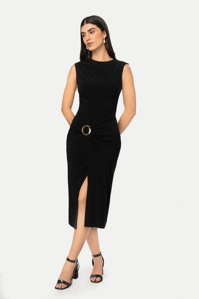 Maxi Vestido Chreyl VESTIDOS MOIXX Negro S 