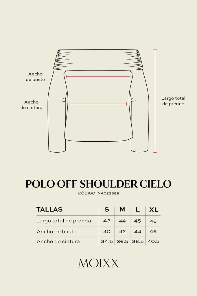 Polo Off Shoulder Cielo POLOS MOIXX 