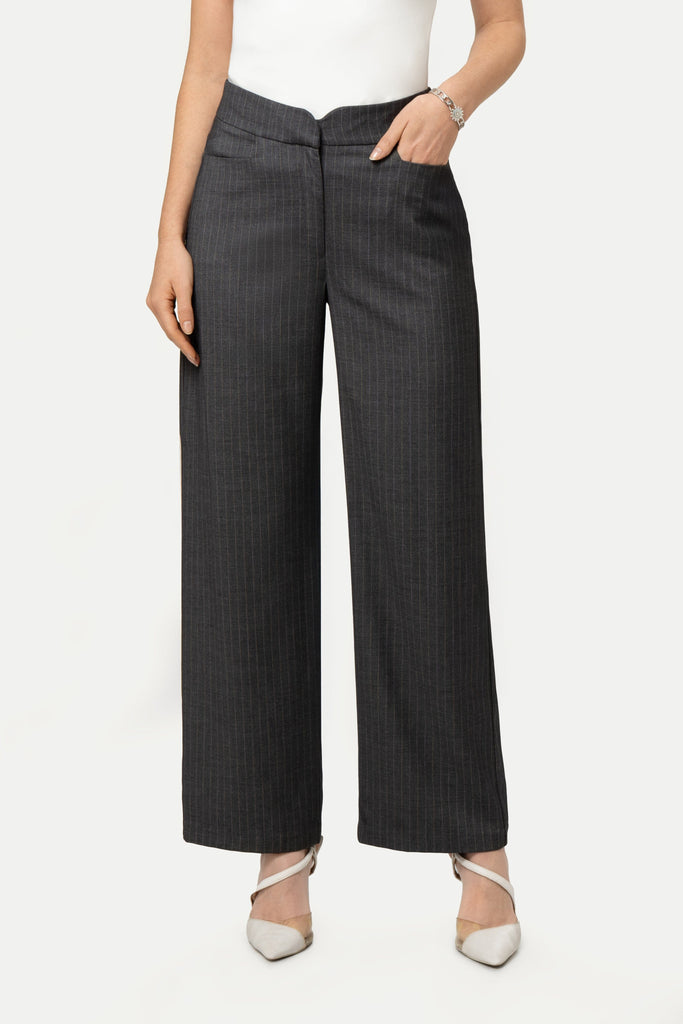 Pantalon Wide Leg Filipa PANTALONES MOIXX Gris S 