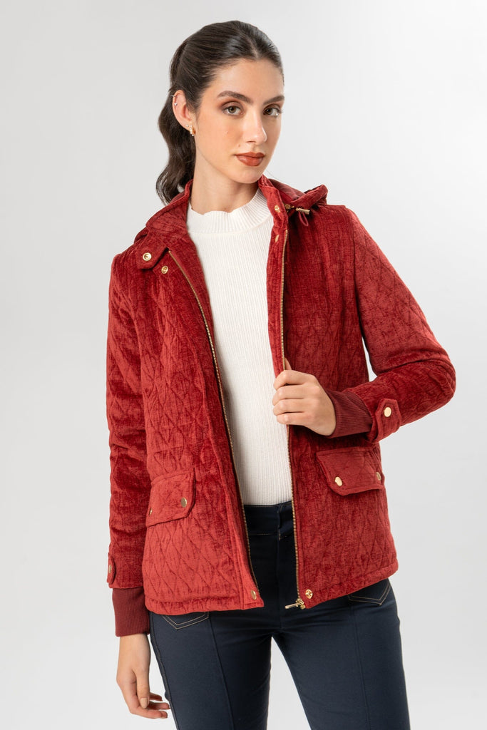 Parka Puffer Fit Eliza CASACAS MOIXX Rojo oscuro S 