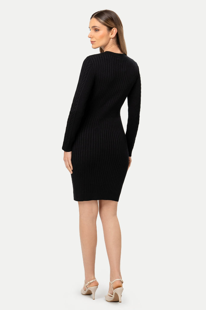 Vestido Tejido Manga Larga Leia VESTIDOS MOIXX 